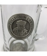 Collegium Ursini Super Firmum A D 1869 Fundamentum DEI Glass &amp; Pewter Be... - $34.24 CAD