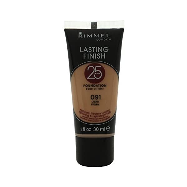 Rimmel Lasting Finish 25 Hours Foundation, Light Ivory, Number 091, 30 ml  - $22.00