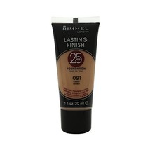 Rimmel Lasting Finish 25 Hours Foundation, Light Ivory, Number 091, 30 ml  - $22.00