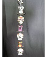 NWT Day of the Dead Sugar Skull Hanging Wall Door Sign, 4&quot;X25&quot; Hanging Sign - €10,66 EUR