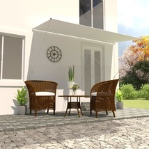 vidaXL Cream Steel Frame Rectangular Patio Awning Shade - 10 x 13 Feet - $2,533.83 MXN