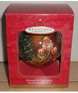 2001 Hallmark Keepsake Ornament Jolly Visitor MIB glass ball - £14.96 GBP