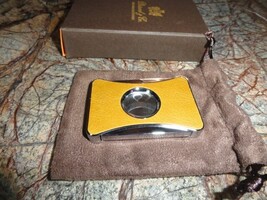 Brizard and Co. - "Elite Series 2" Cutter - Blue Ostrich and Camel Color Leather image 8