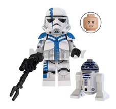 Stormtrooper Commander With R2 Droid Star Wars Blocks Minifigures - $77.24 MXN
