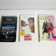 (3pcs.) DISNEY VHS Movies (3muskateers , Honey I Shrunk Kids &amp; Freaky Friday - $6.29