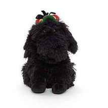  Disney Santa Paws MC RASTA Plush Stuffed Black PUPPY/ Dog  13&quot; Toy  Shaggy Hair - £20.83 GBP