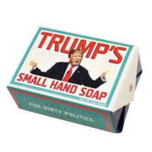 Trump&#39;s Small Hand Bath Soap For Dirty Politics - Cucumber Olive Oil Scent - £3.15 GBP