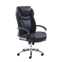 Big &amp; Tall High Back Manager&#39;s Office Chair, Black Bonded Leather Upholstery com - £298.66 GBP