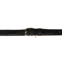 Men Genuine Leather Belt PIERO ROSSI Turkey Soft Full Grain Stitched #137 Black image 2
