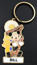 Bill Personalized Disney Mickey Mouse California Adventure Metal Keychain - £6.76 GBP