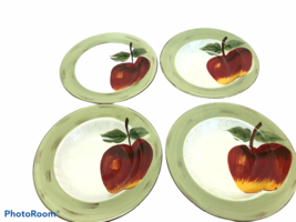 Apple Sauce Collection 5 Salad Plates Cambridge Potteries Hand Painted 8 in - $27.71