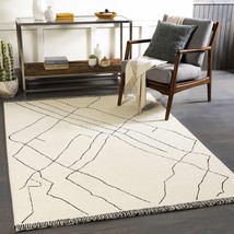 Alaca Arsenal Cream Wool Rug - £124.99 GBP+