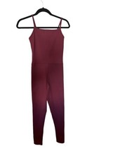 GIRLFRIEND COLLECTIVE Womens Cami Unitard Maroon Jumpsuit Adjustable Str... - £34.60 GBP