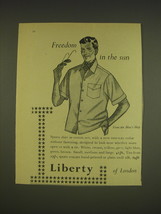 1955 Liberty of London Ad - Freedom in the sun - £14.57 GBP