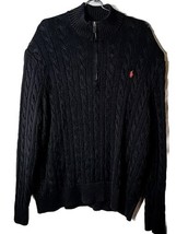Polo Ralph Lauren Men Men 3XB Black Red Pony Pullover Knitted Sweater - £62.51 GBP
