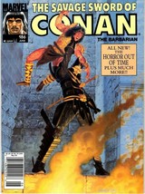 SAVAGE SWORD OF CONAN #186 JUN 1991 VF COVER BY LOU HARRISON - £5.08 GBP