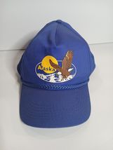 Vintage Alaska Snapback Adjustable Hat Cap Eagle Mountains Made In Hong ... - $10.40