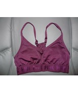 Pink Victoria’s Secret Ultimate Lightly Line Sport Bra Burgundy Size XS EUC - €21,16 EUR