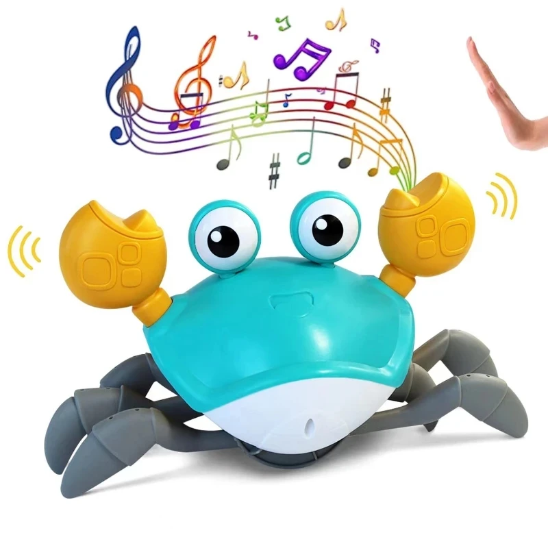 Children&#39;s Induction Escape Crab Octopus Crawl Electronic Pet Toys Baby Music - £18.77 GBP+