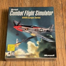 Microsoft Combat Flight Simulator WWII Europe Series Big Box PC Game with Manual - £11.86 GBP