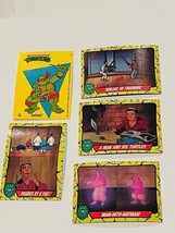 Teenage Mutant Ninja Turtles Trading Cards Lot sticker Mirage Topps TMNT vtg nt9 - £15.49 GBP