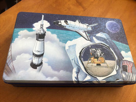 Smithsonian Institution Air Space New Puzzle Tin Shuttle Saturn POTPOURR... - $14.85