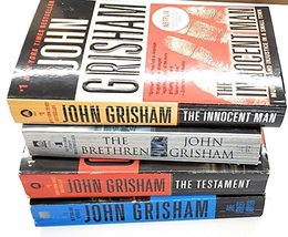 Set Of 4 John Grisham Novels! The Street Lawyer, The Testament, The Innocent Man - £27.06 GBP