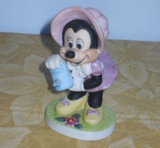 Disney Minnie Mouse Watering Can Spring Figurine - £19.92 GBP