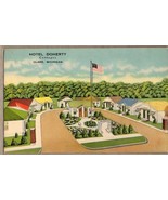 Hotel Doherty Cottages Clare,Michigan Roadside Linen Postcard - £10.56 GBP