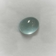 Natural Aquamarine Oval Cabochon 11X9mm Baby Blue Color SI2 Clarity Loose Gemsto - £606.05 GBP