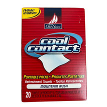 Old Spice Cool Contact Refreshment Towels 20 Mountain Rush Scent Portable Packs - £23.59 GBP
