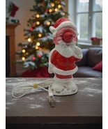 Vintage Ceramic Santa Claus With Light Up Nose Works Tested Rewired See ... - $907.85 MXN