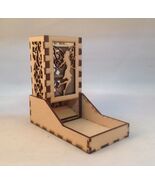 Fairy Dice Tower and Tray Clear Acrylic Window COMPACT DESIGN Laser Cut MDF - $29.69