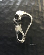 Skull Clip Carabiner Keychain Wallet Chain Hook DIY 316 Stainless Accessory - $15.84