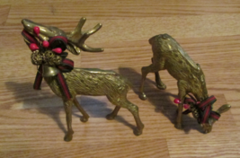 Centurion Brass Reindeer Christmas Decoration - $21.99