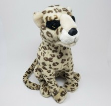 15&quot; Vintage Disney Animal Kingdom Leopard Cheetah Stuffed Plush Toy Button / Ear - £37.12 GBP