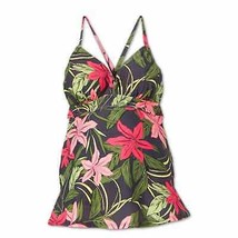 Pink &amp; Green Tropical Floral Maternity Tankini Top M - £17.36 GBP
