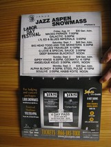 Blues Traveler Gipsy Kings Maceo Parker Galactic Poster Concert Jazz Aspen - £70.53 GBP