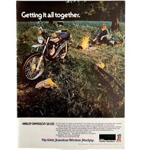 Harley Davidson SX125 Dirt Bike Advertisement 1974 Motorcycle Ephemera L... - $34.99