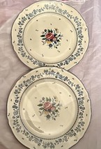 Table Mates Homestead Collection Dinner Plates (2) 10-1/8&quot; Floral Replac... - $23.00