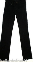 New $248 J Brand Jeans Womens Black Mid Straight Leg Velvet 805 Tall 28 Corduroy - £132.96 GBP