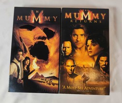 The Mummy &amp; The Mummy Returns VHS Set Original Cases Both Tapes Play Great - £10.99 GBP