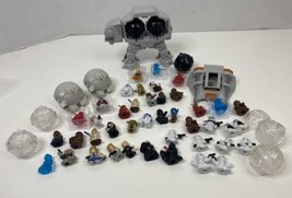 Star Wars Fighter Pod LOT! 42 Figures &amp; 26 Fighter Pods At-At Yoda Squinkies - £29.37 GBP
