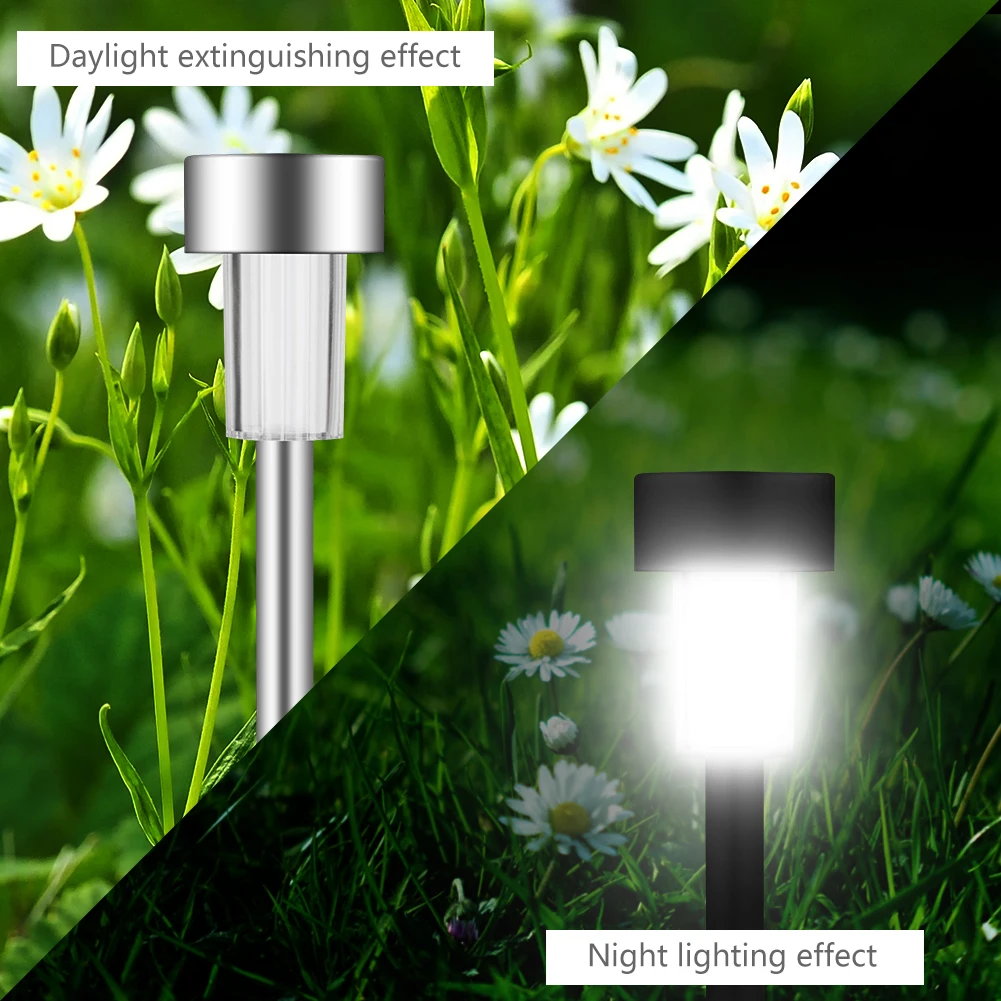 12pcs LED Solar Ground Light Solar Lawn Light Waterproof Garden Path Lights Outd - £215.56 GBP
