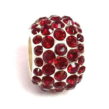 Authentic Brighton Ice Diva  Red Bead, J9240, Silver Finish, Crystals, New - £17.13 GBP