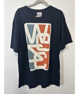 Wesc Short Sleeve Overlay Logo Frame Black T Shirt Size XXL - $19.99