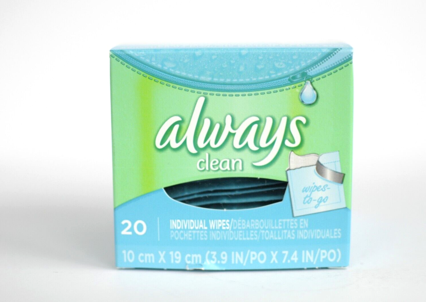 Always Clean Feminine Wipe Individual Wipes To Go New 20 ct Alcohol Free - $18.00