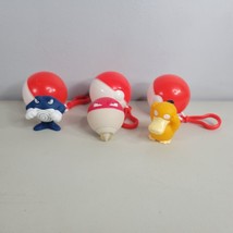 1999 Burger King Pokemon PokeBall Keychain Lot of 3 Poliwhirl, Voltorb, Psyduck - £15.63 GBP