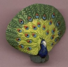 CERAMIC PEACOCK BEAD - £3.99 GBP