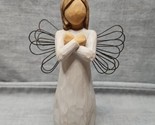 Willow Tree Angel Sign for Love 2003 Statue Figurine Susan Lordi 5&#39;&#39; - $7.59